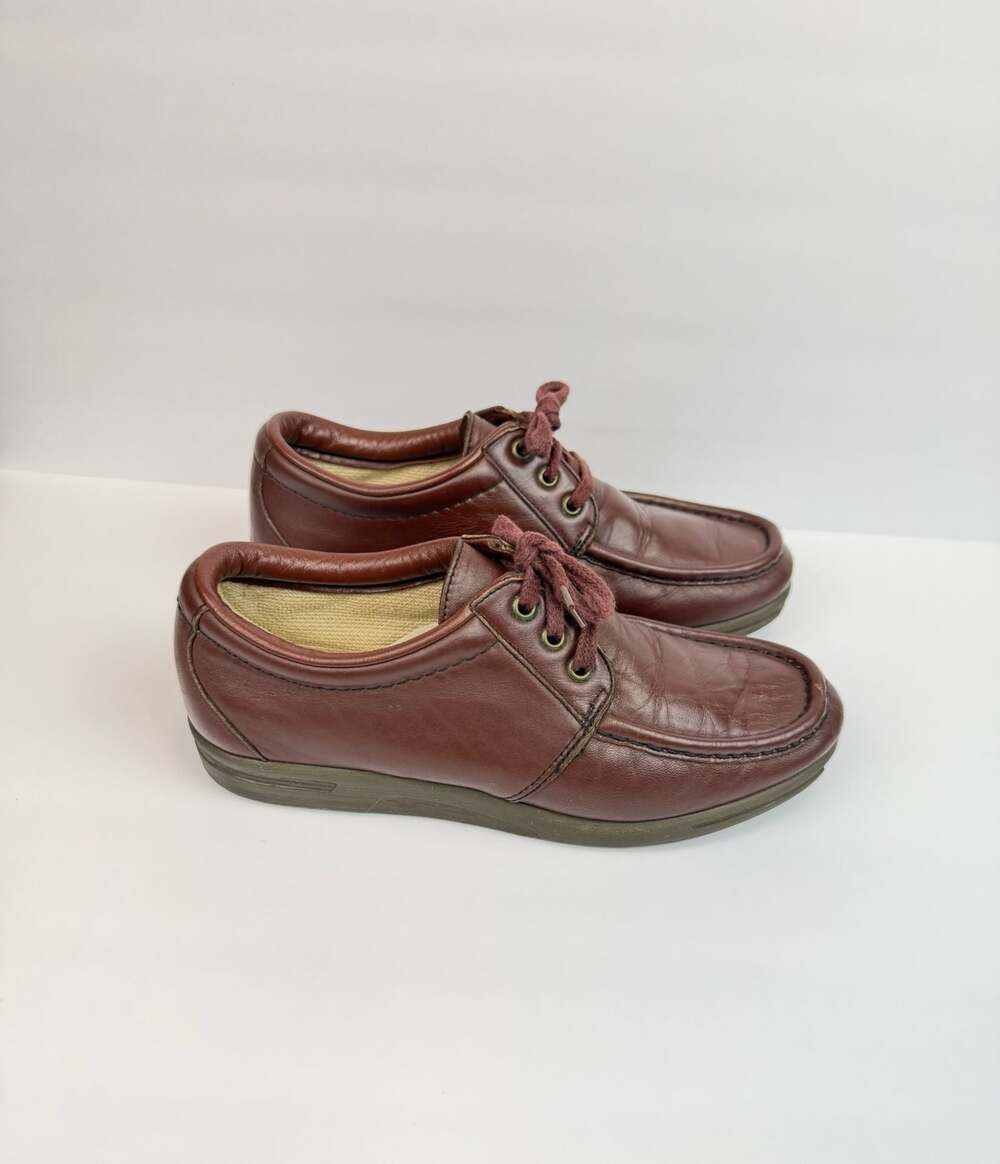Vintage Red Wing Dunoon Brown Leather Moc Toe Oxford Shoes Women’s Size 7.5 D